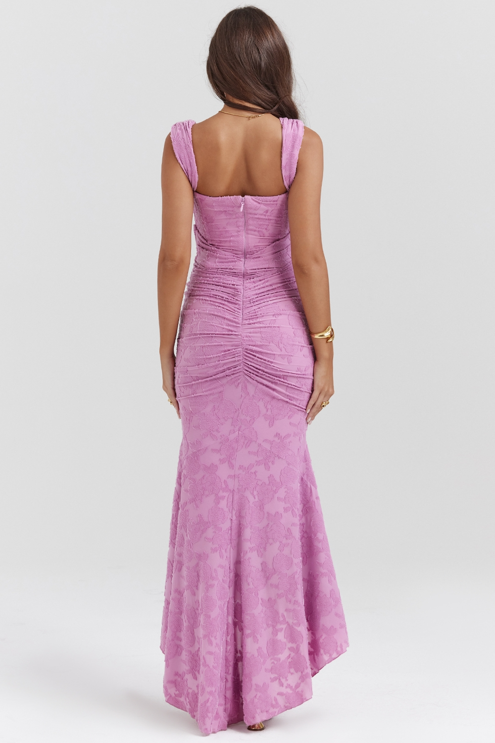 Chloe Ruffle Hem Midi Dress