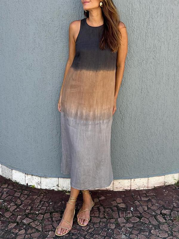 Sienna Ombre Sleeveless Midi Dress