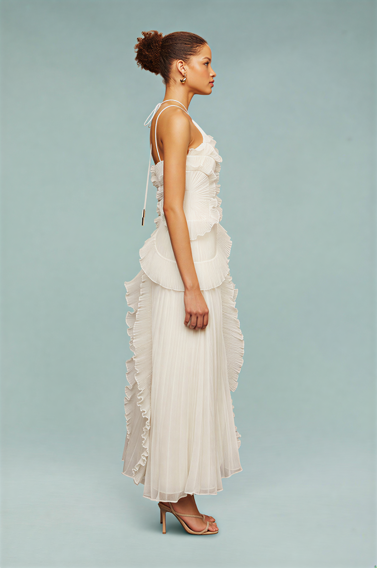 Gianna Halter Ruffle Dress