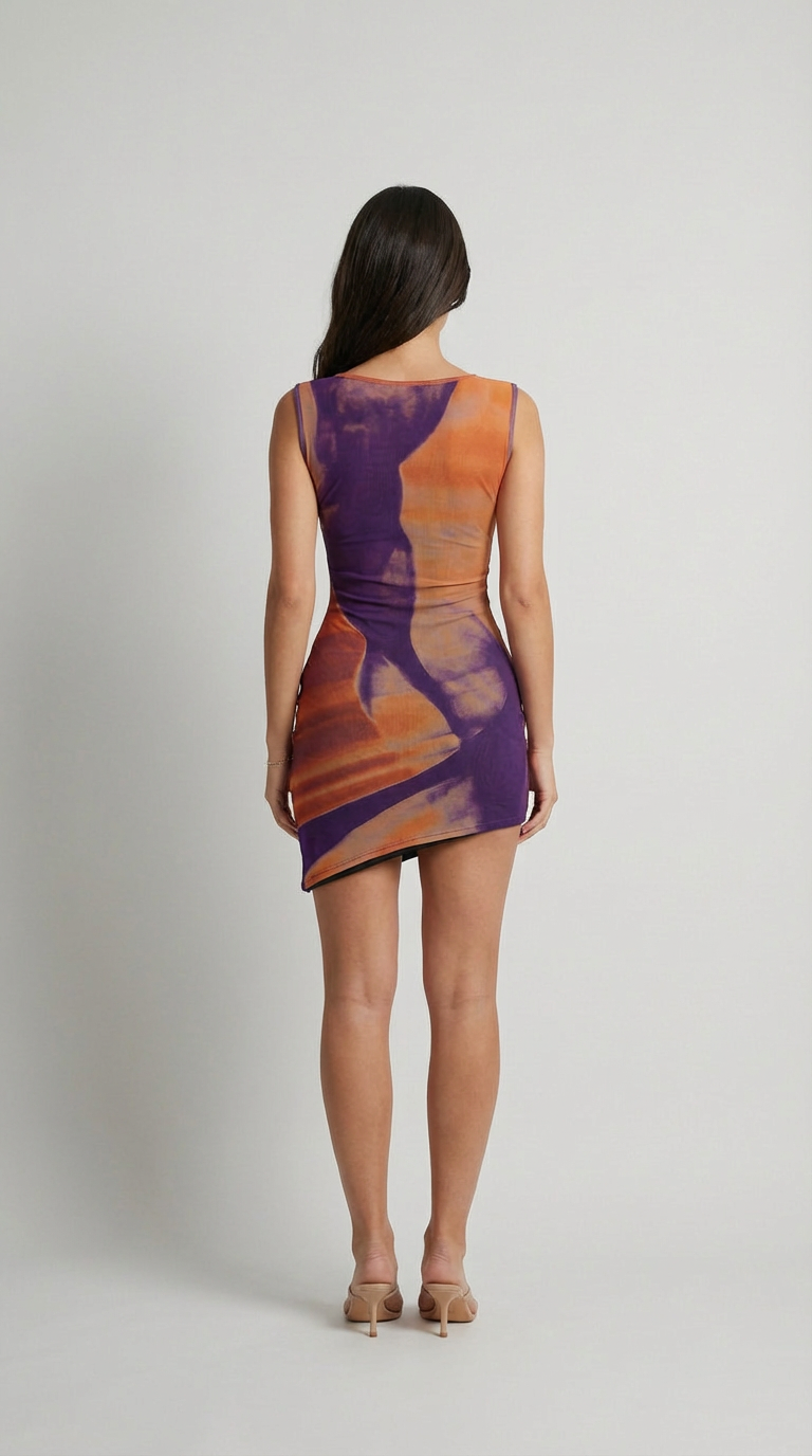 Zara Abstract Mini Dress