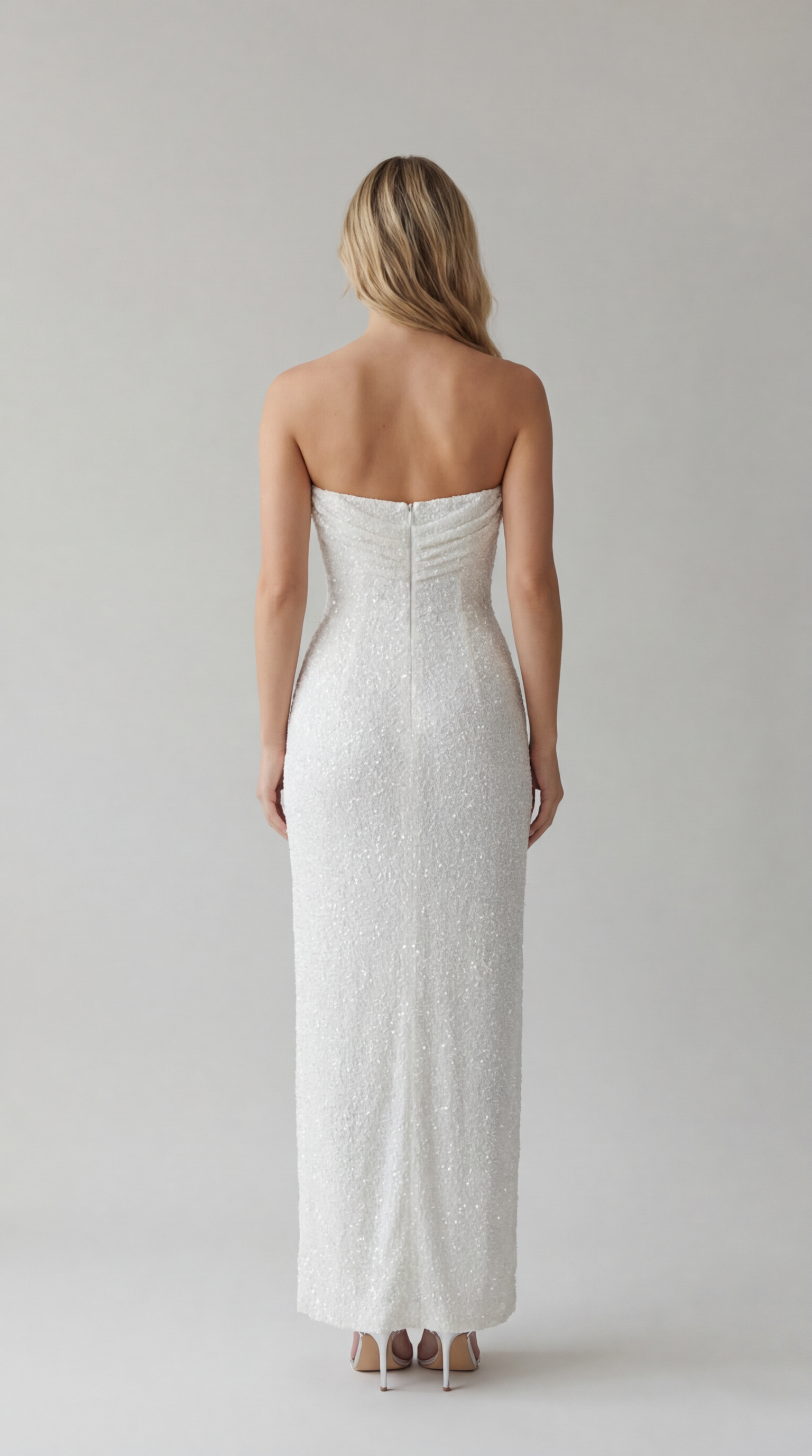 Bianca Strapless Slit Maxi Dress