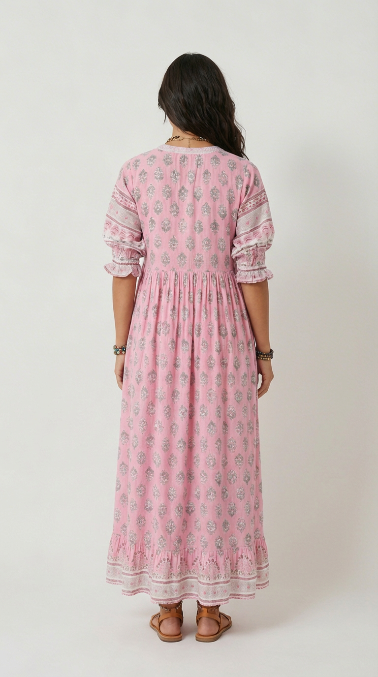 Marbella Boho Tassel Midi Dress