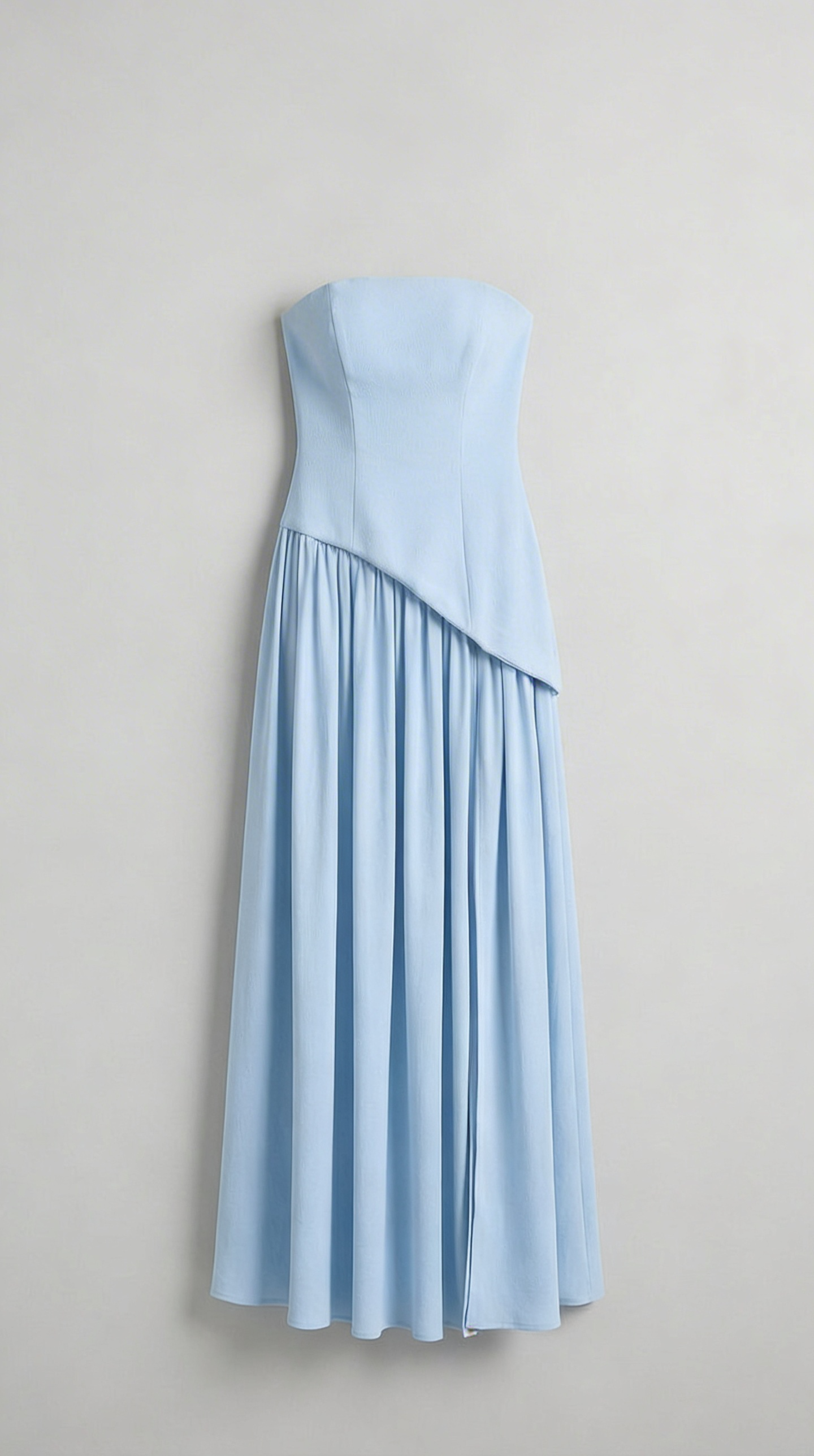 Celeste Sculpted High-Slit Maxi Dress