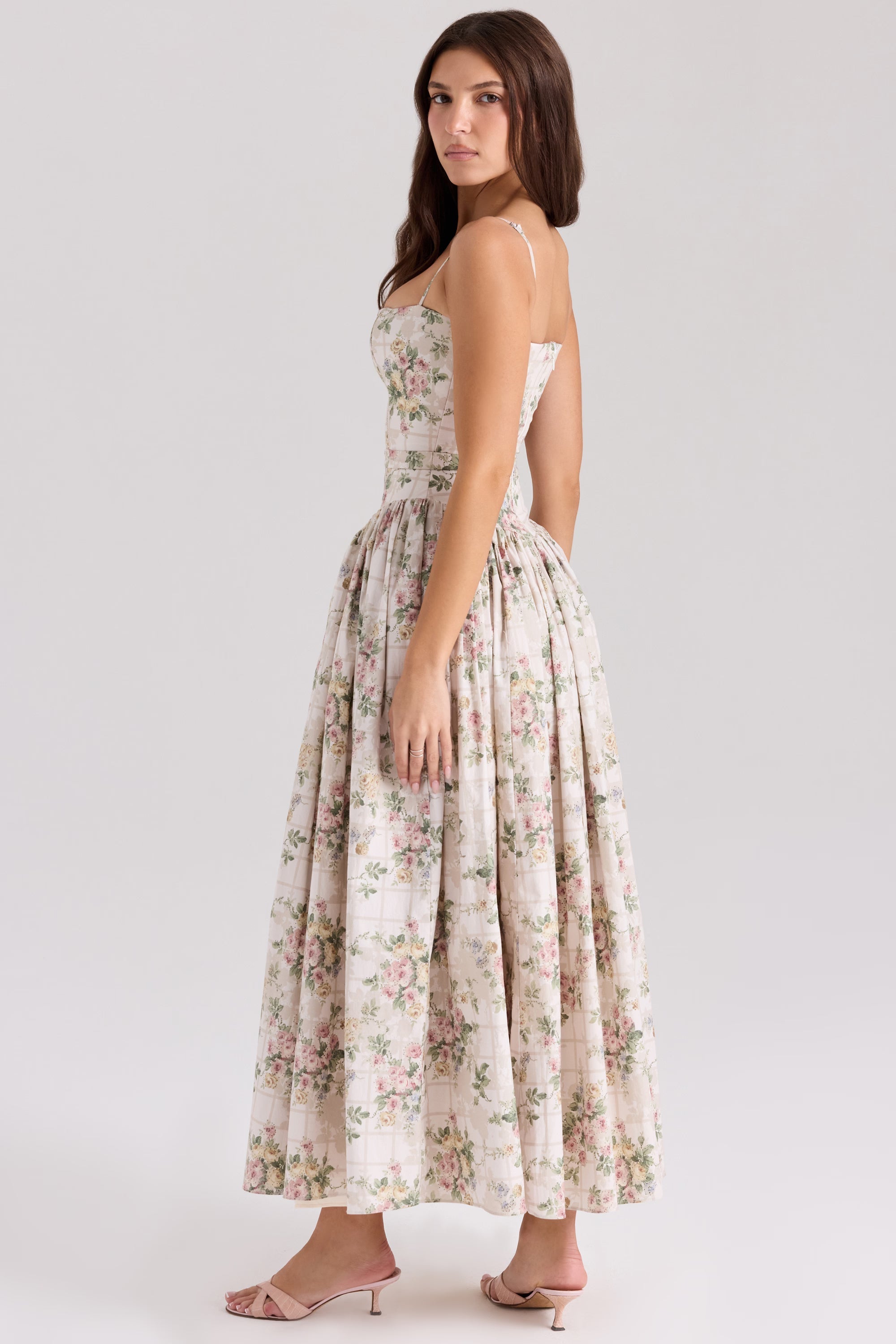 Amelia Strapless Midi Dress