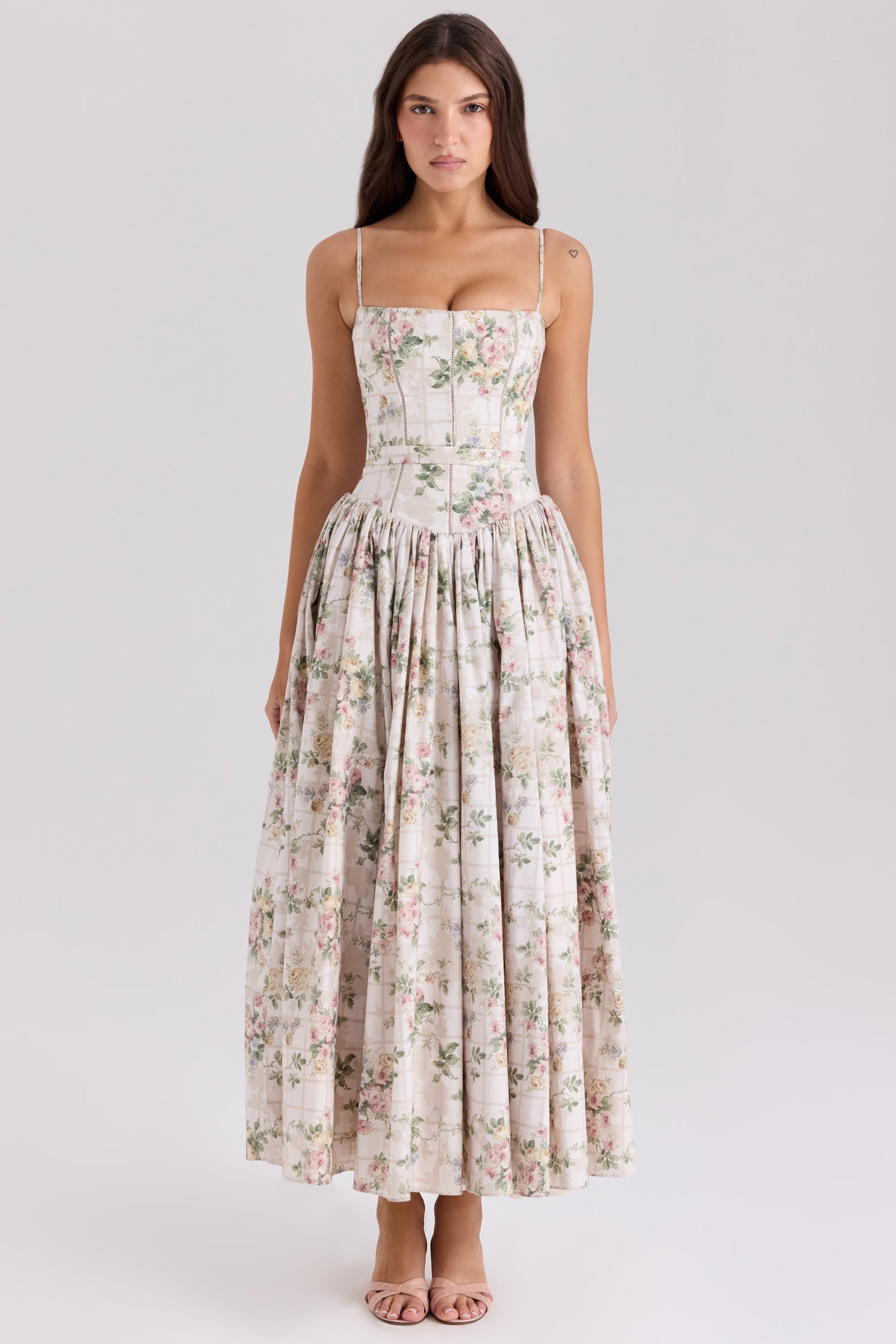 Amelia Strapless Midi Dress