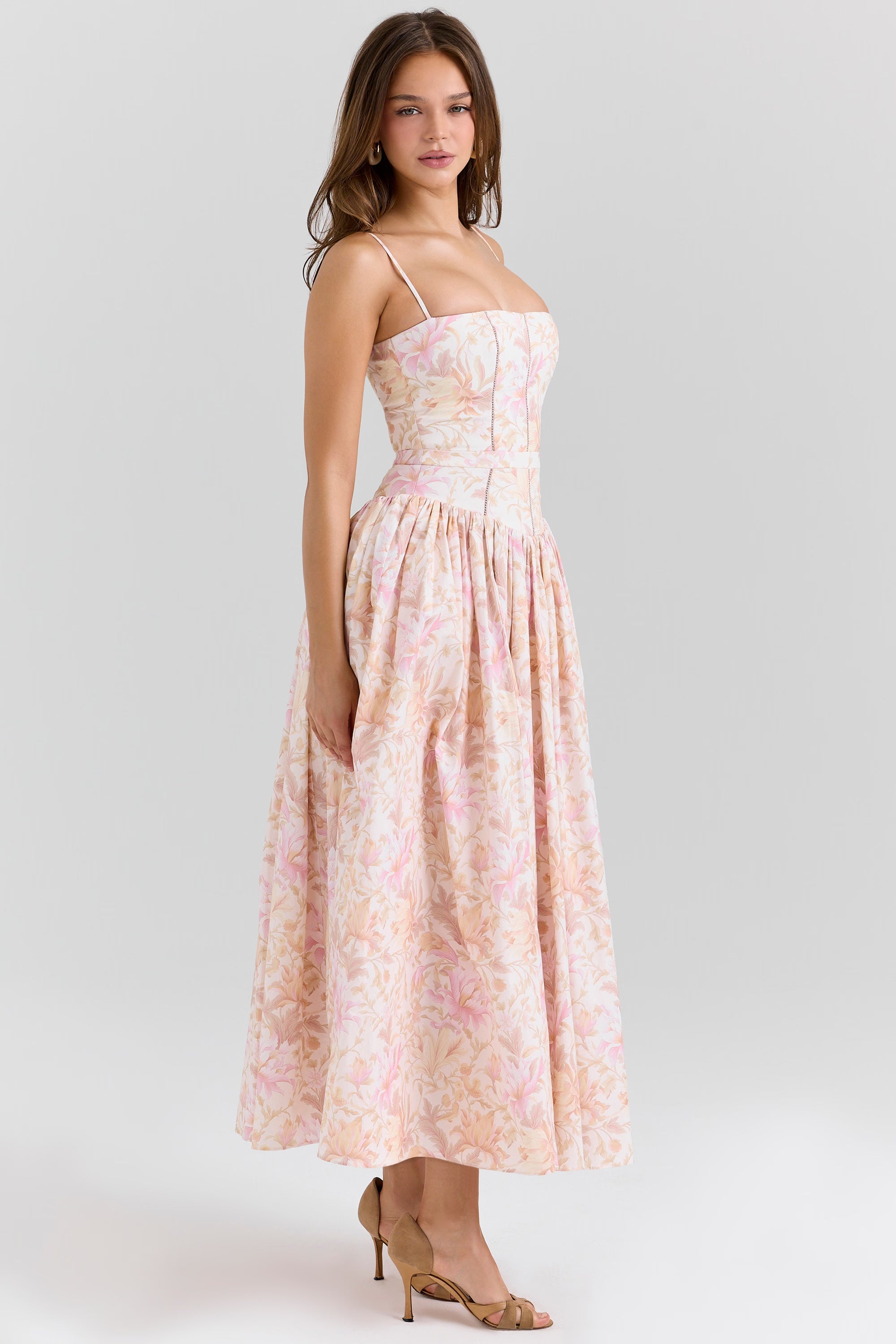 Amelia Strapless Midi Dress