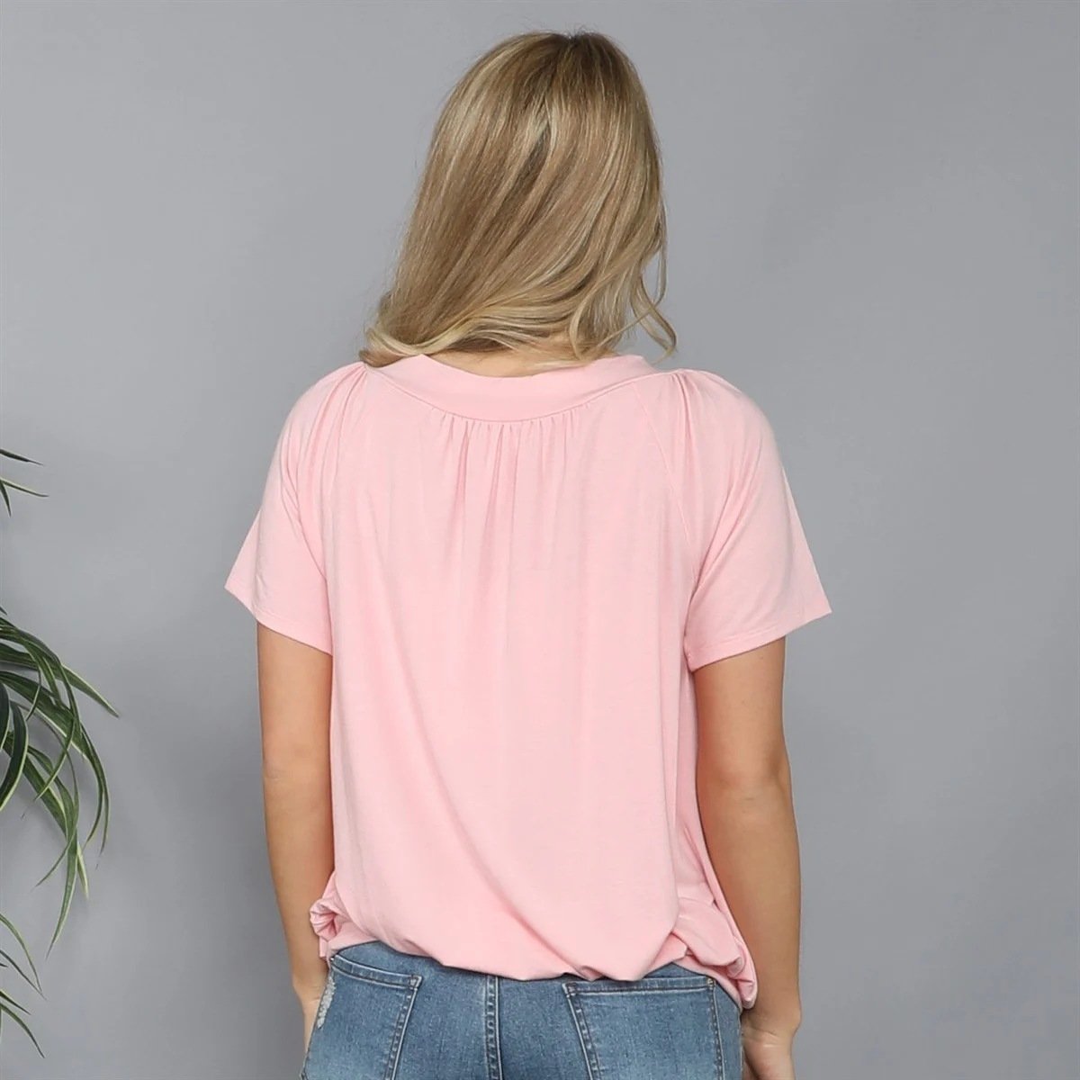 Sofia Pleated V-Neck Top