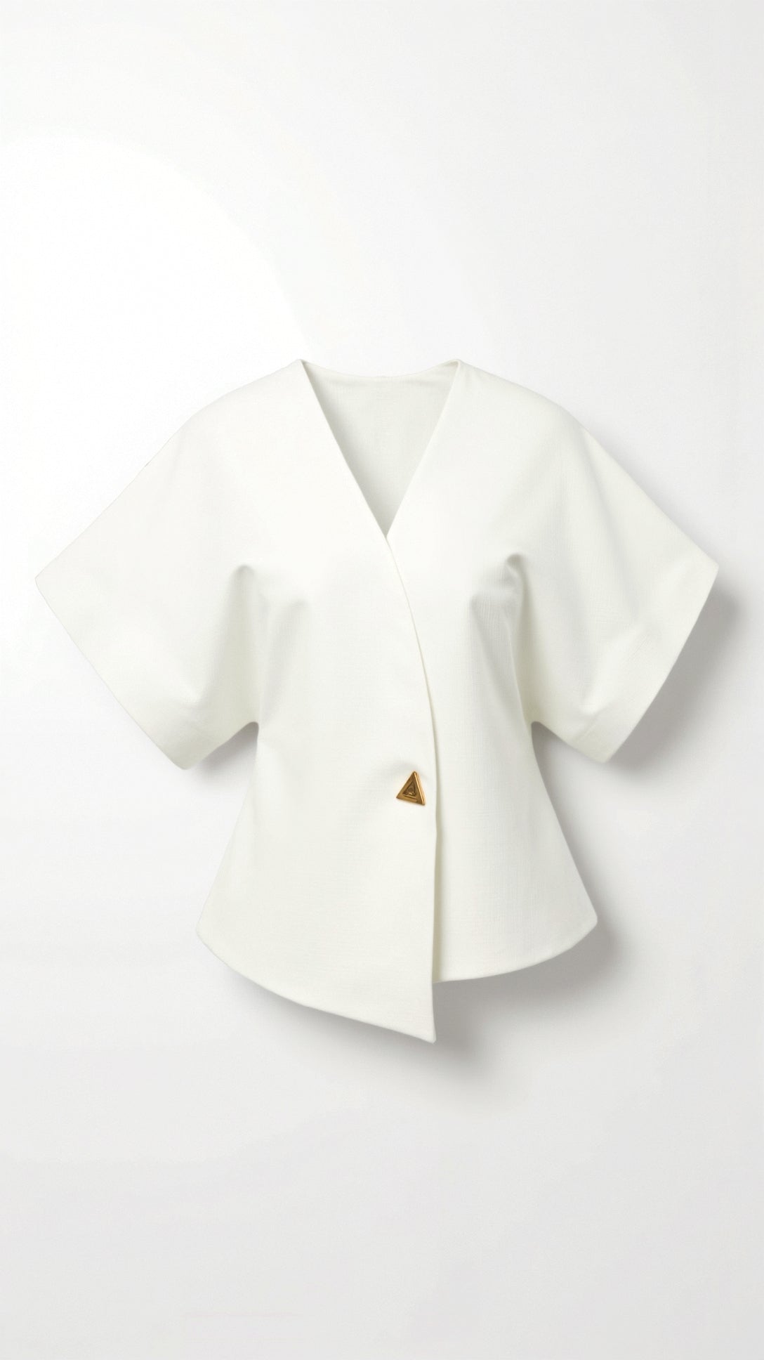 Amy Structured V-Neck Blouse 4