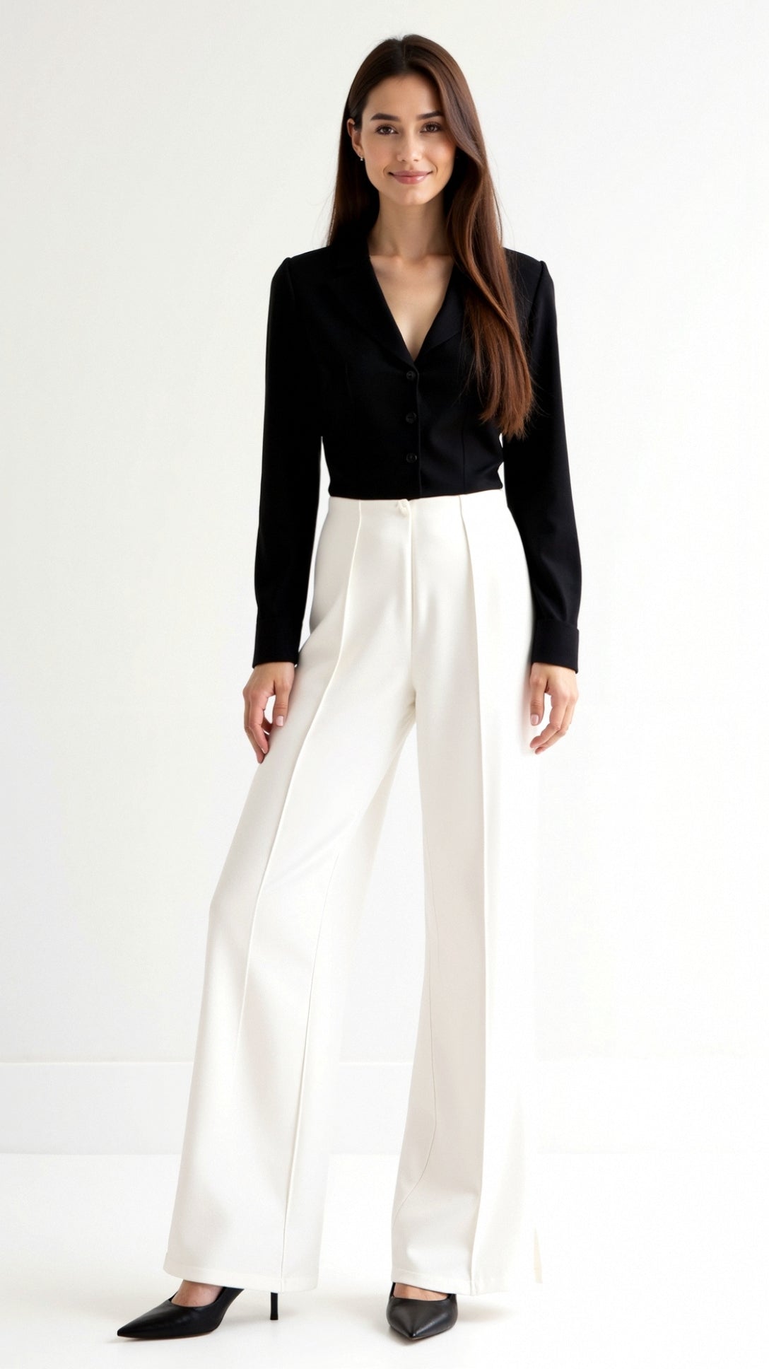 Brooke Tailored Wide-Leg Trousers 5