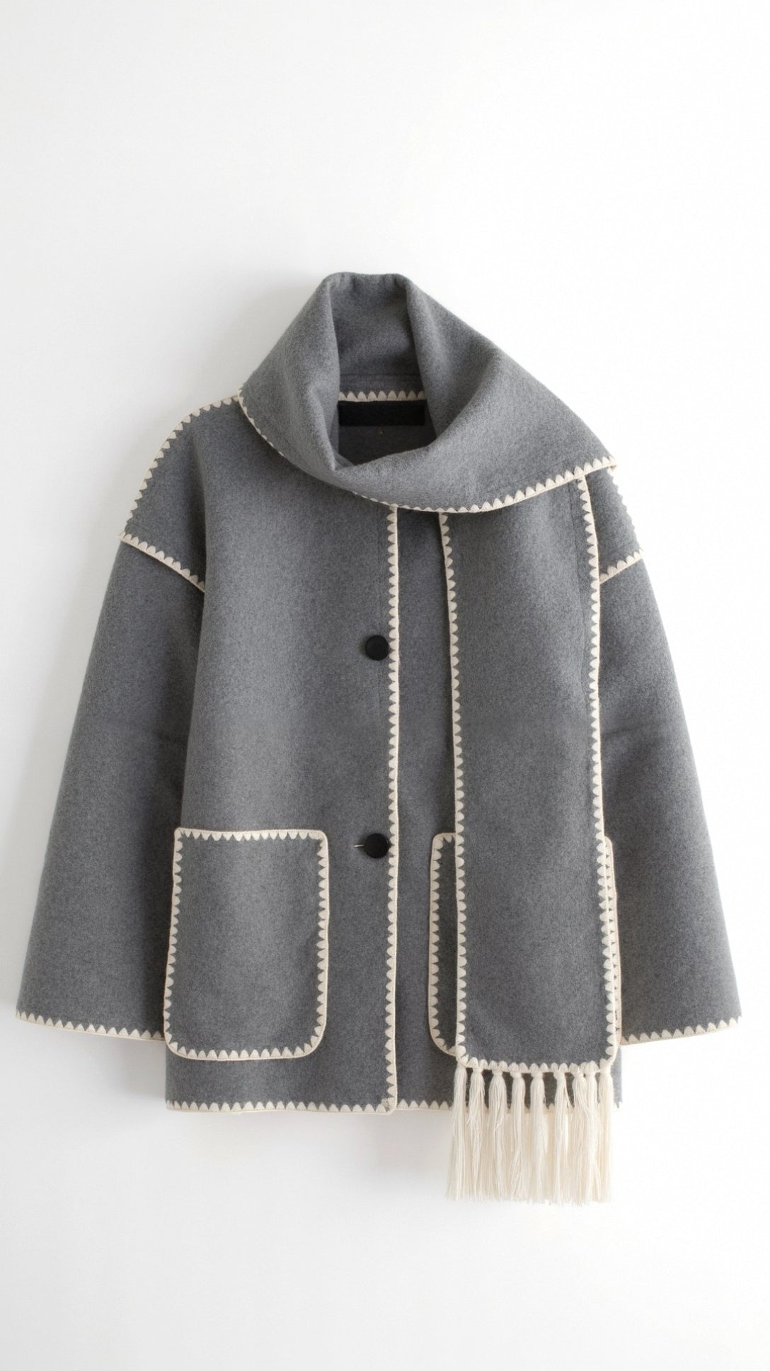 Catherine Cozy Contrast Trim Jacket 2