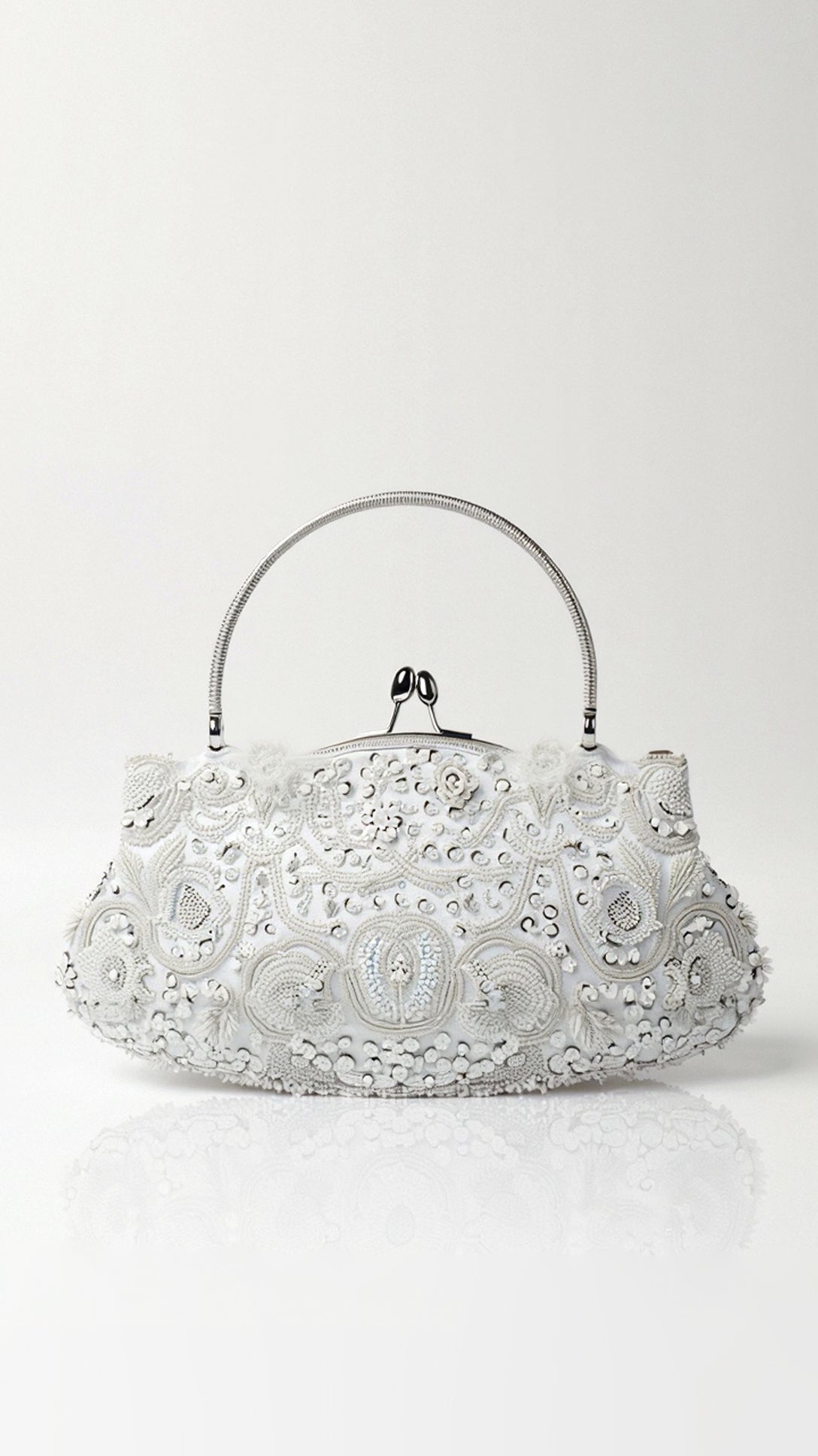 Eliana Elegant Silver Clutch Bag 2