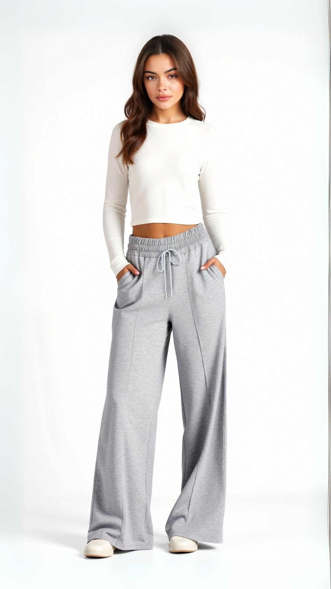 Ellie Relaxed Wide-Leg Trousers 10