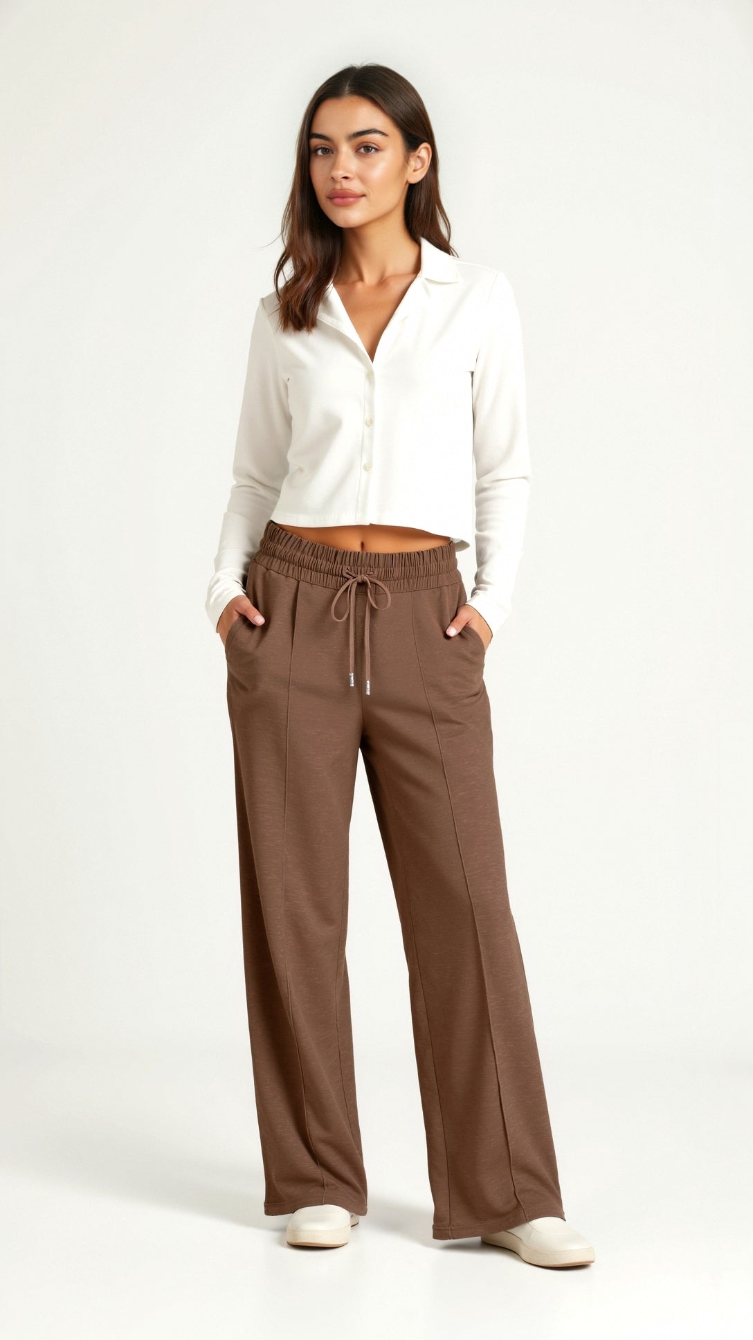 Ellie Relaxed Wide-Leg Trousers 9