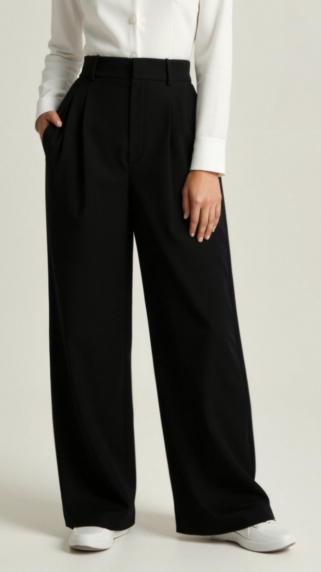 Emma Pleated Wide-Leg Trousers 6