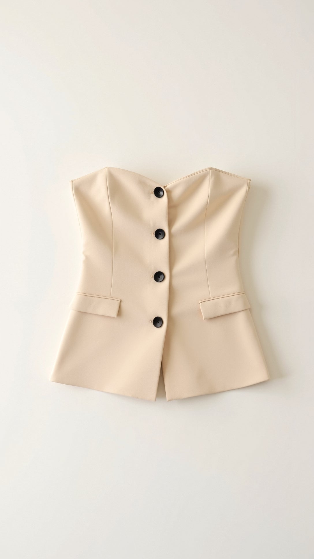 Fiona Structured Strapless Blazer Top 4