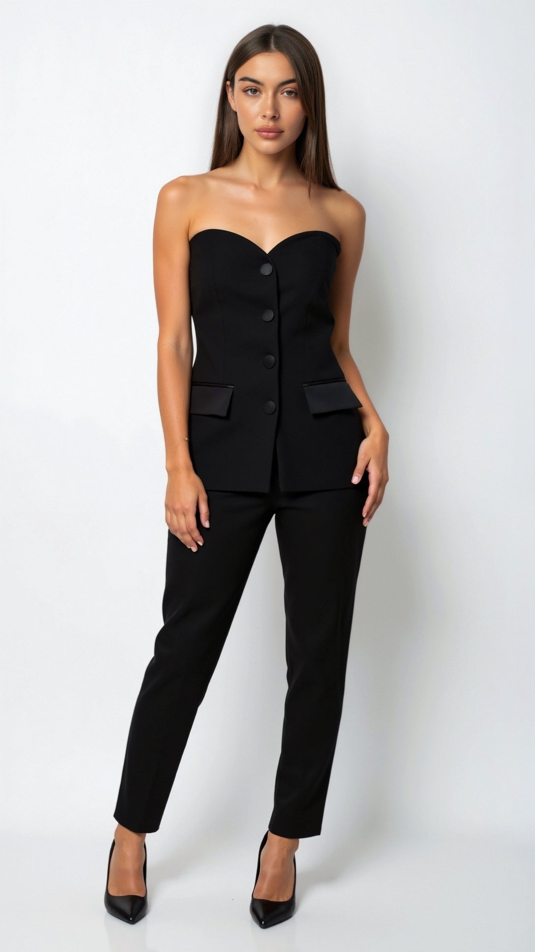 Fiona Structured Strapless Blazer Top 5