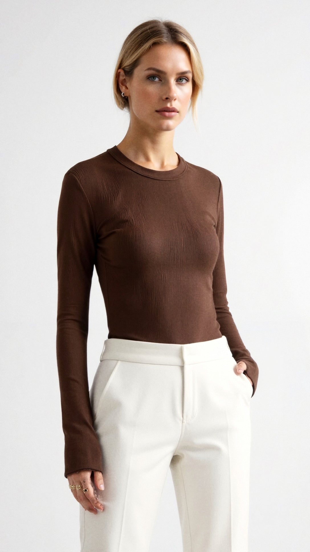 Freya Ribbed Long Sleeve Top 3