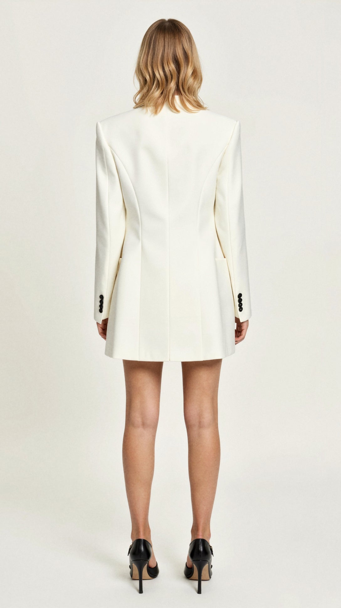 Garenna Structured Black Blazer Dress 1