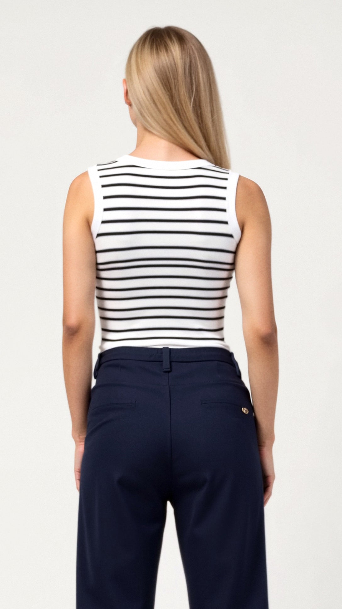 Heloise Striped Fitted Tank Top 7
