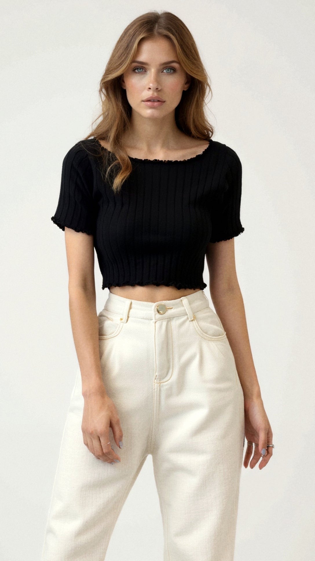Isabel Ribbed Crop Top 4