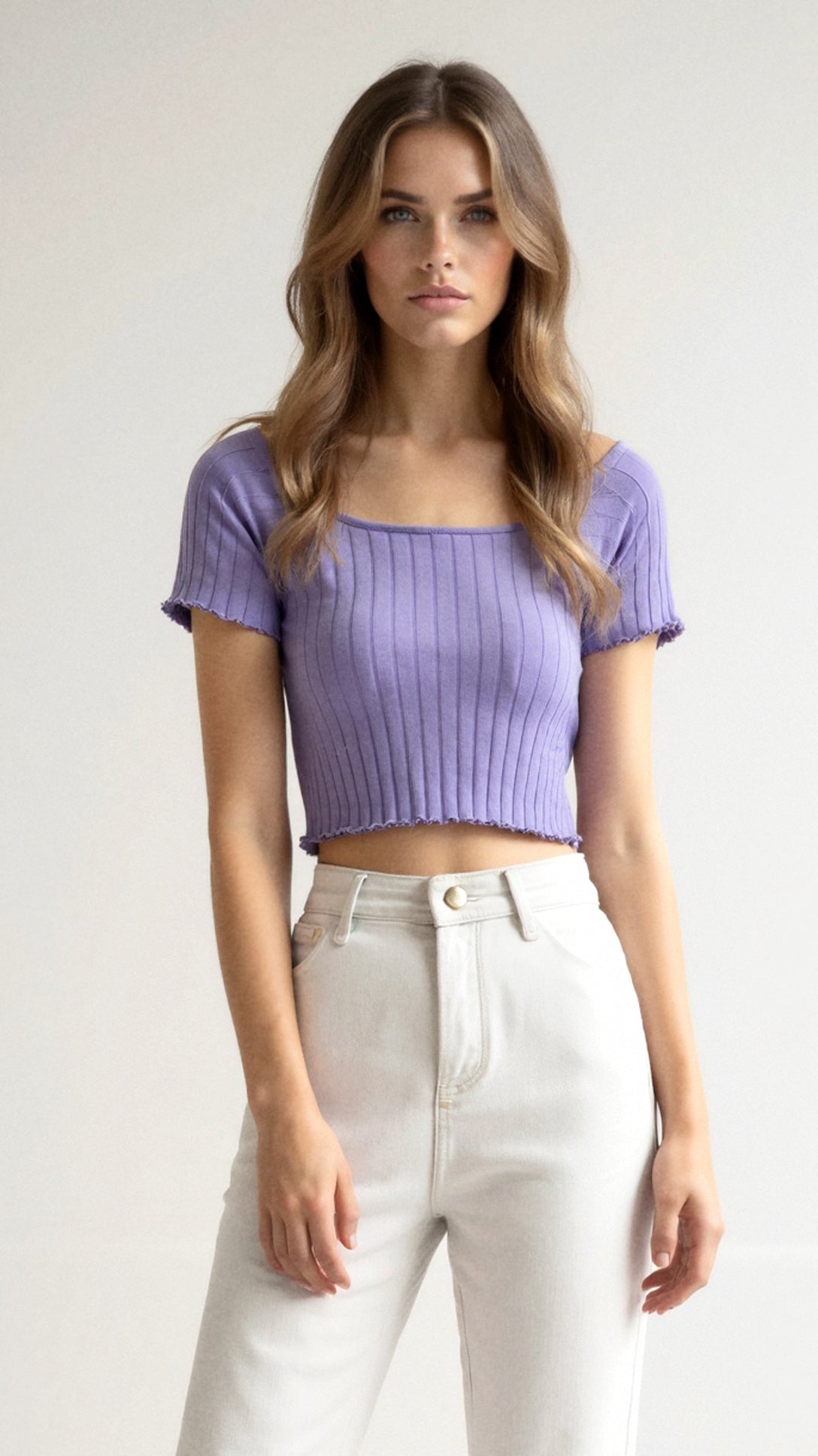 Isabel Ribbed Crop Top 8