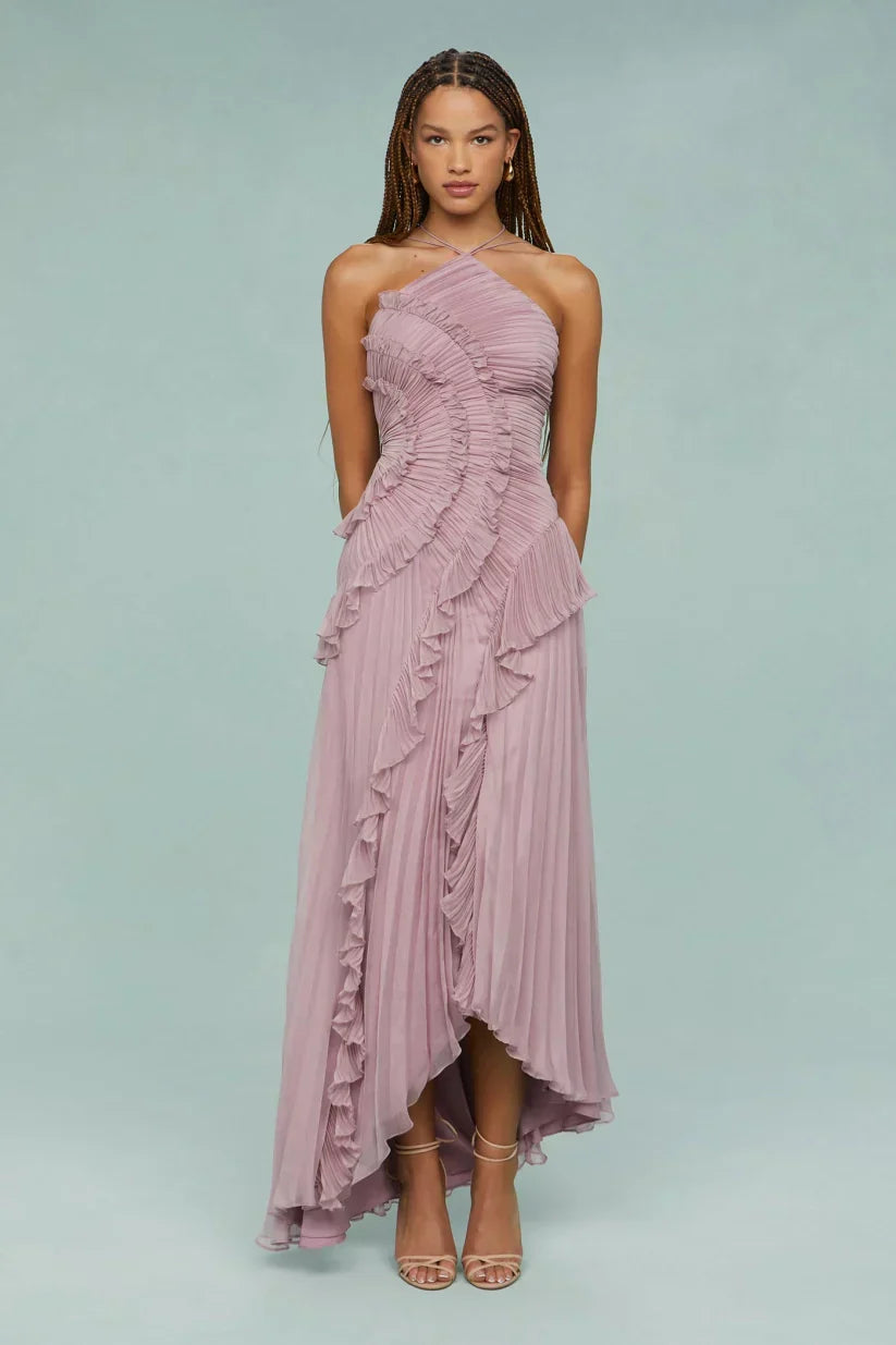 Gianna Halter Ruffle Dress