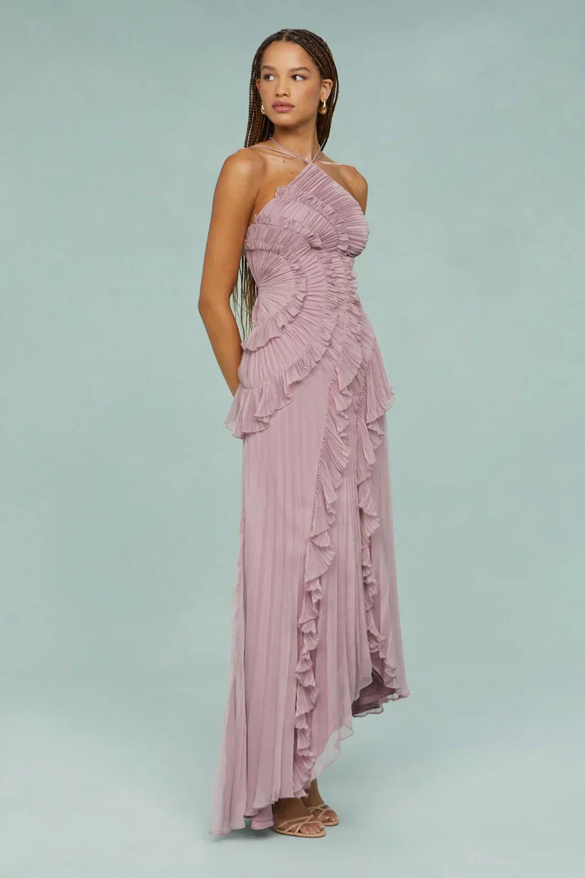 Gianna Halter Ruffle Dress