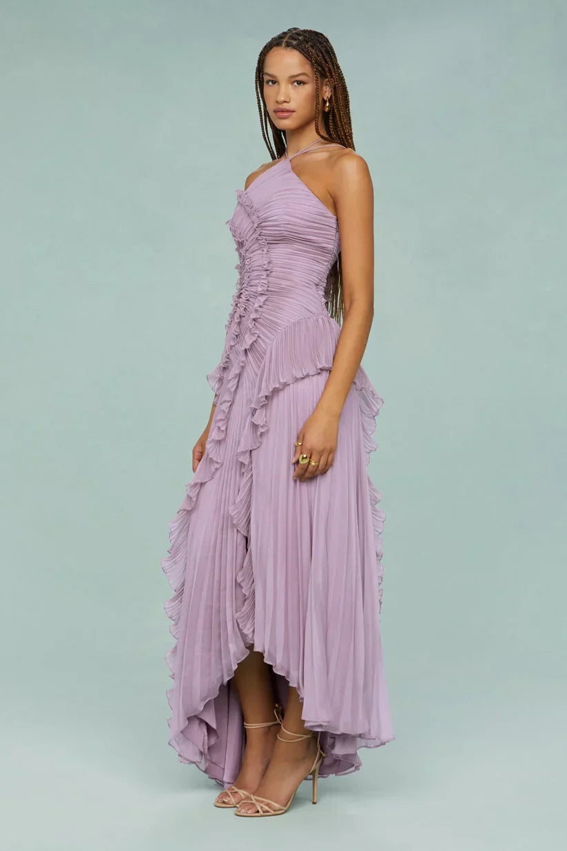 Gianna Halter Ruffle Dress