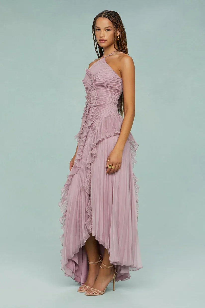 Gianna Halter Ruffle Dress