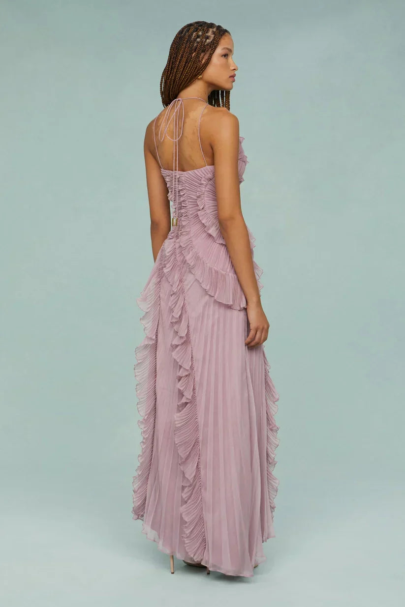 Gianna Halter Ruffle Dress