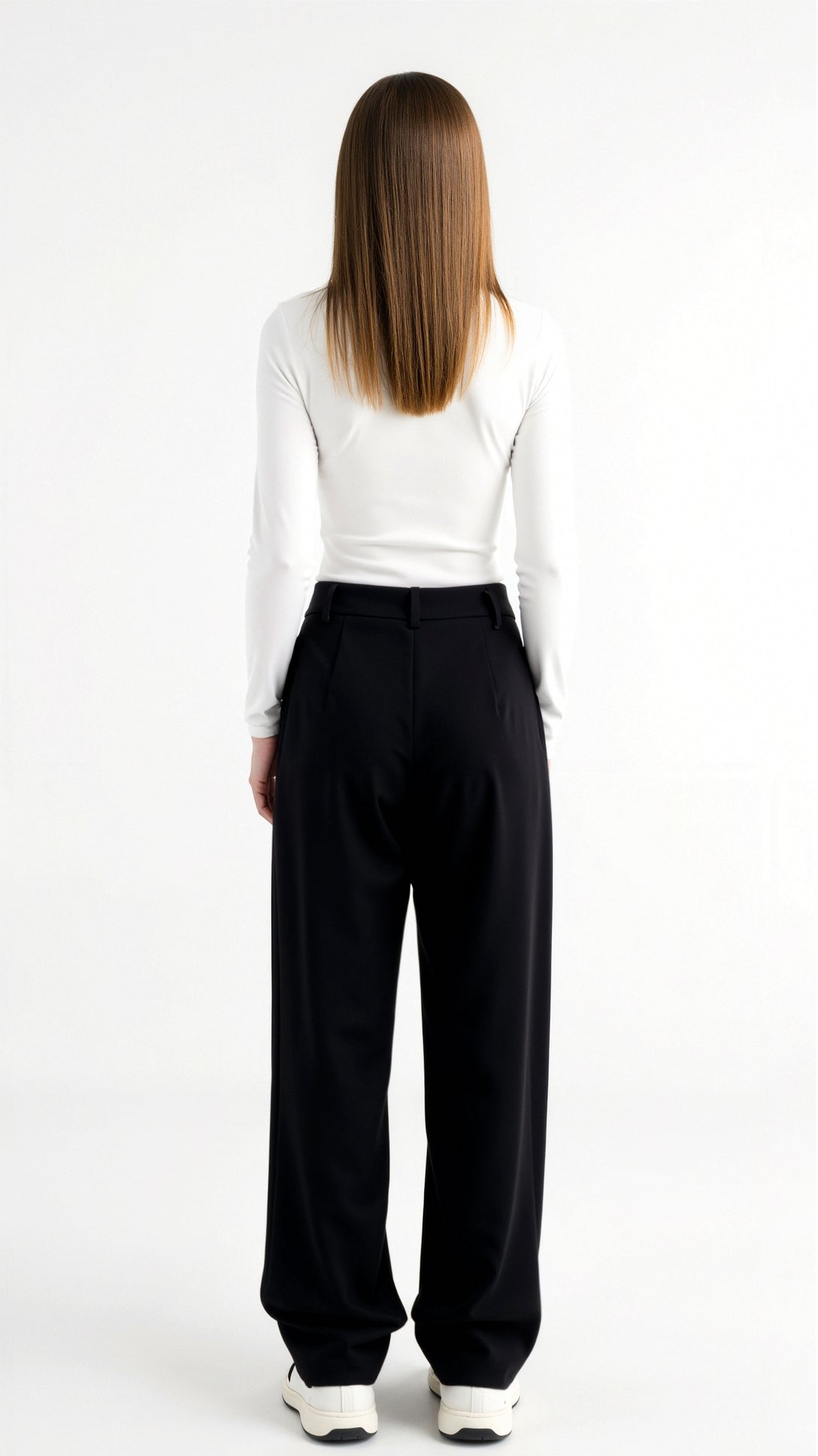 Jean Asymmetrical Wide-Leg Trousers Women 2