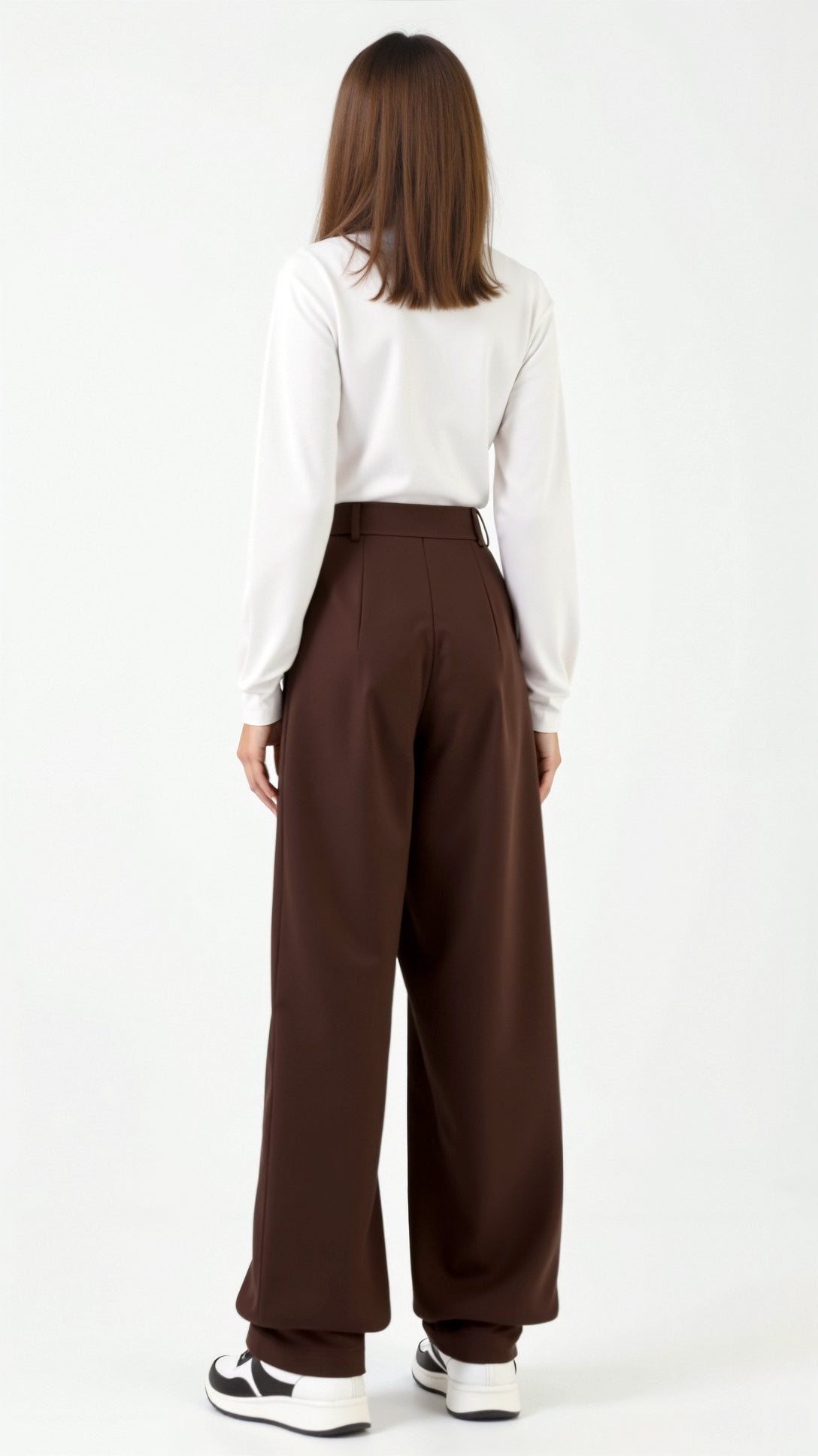 Jean Asymmetrical Wide-Leg Trousers Women 7