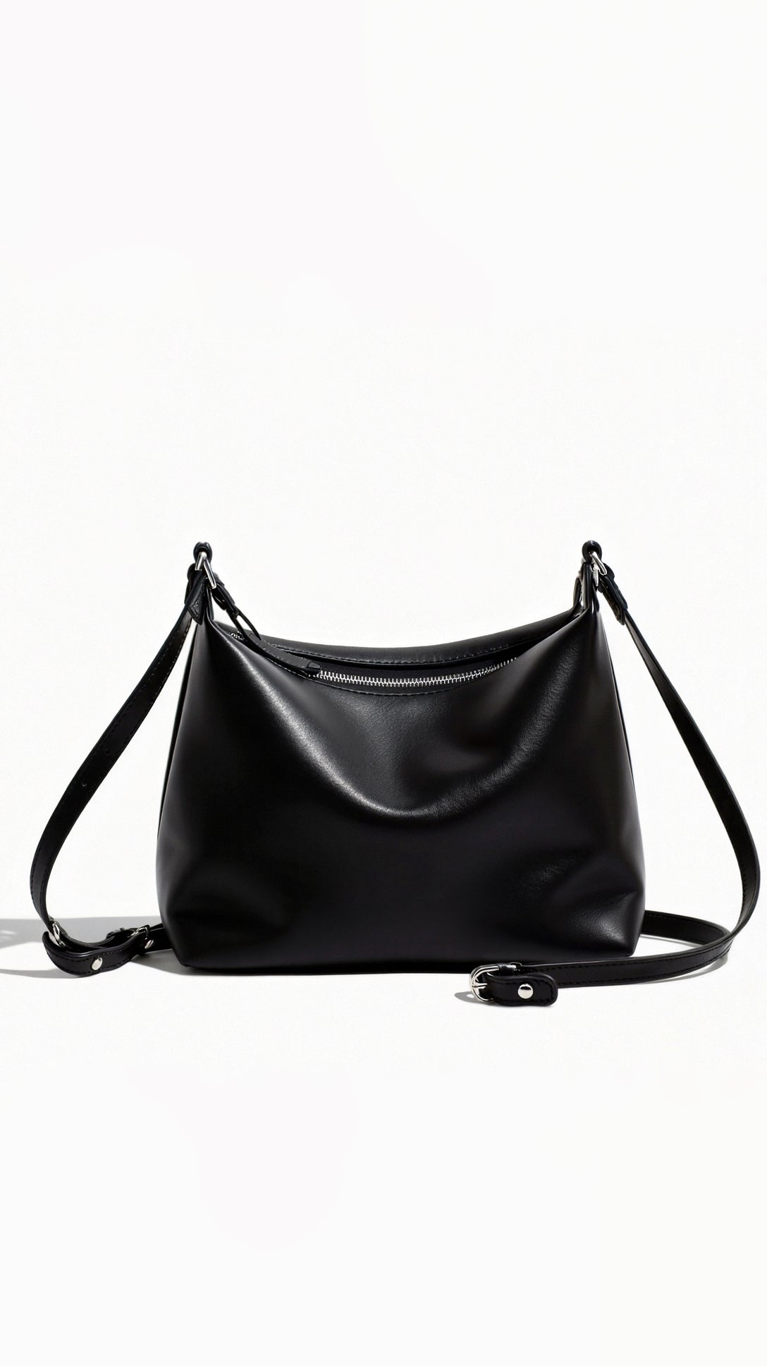 Kalista Sleek Black Crossbody Bag 1