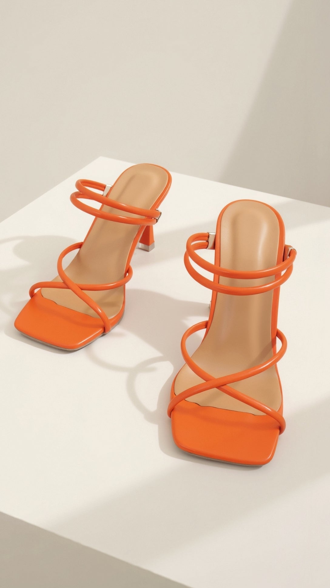 Karen Sleek Strappy Heeled Sandals 5