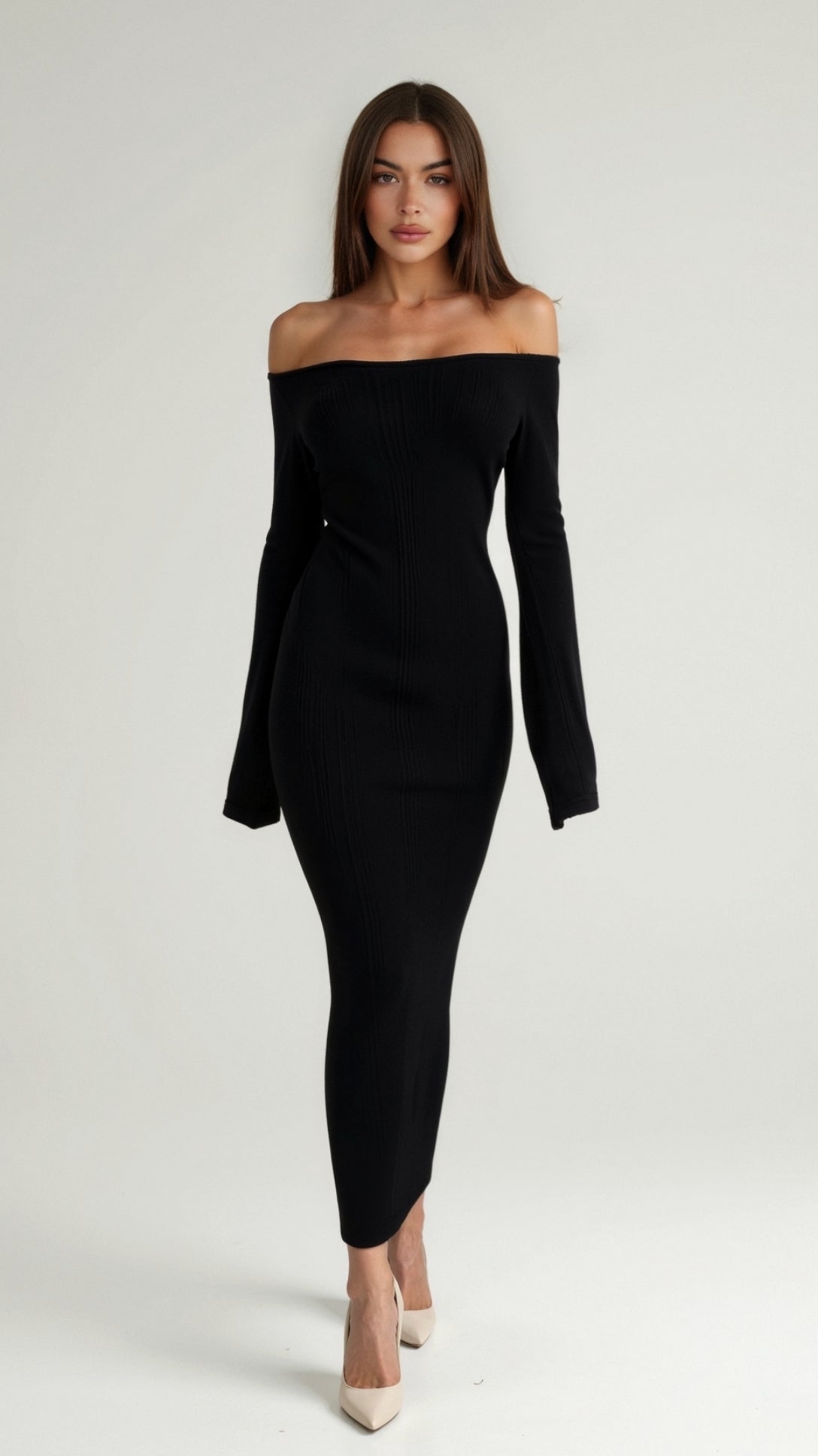 Lila Elegant Off-Shoulder Maxi Dress - Summer Wedding Guest Dress 3
