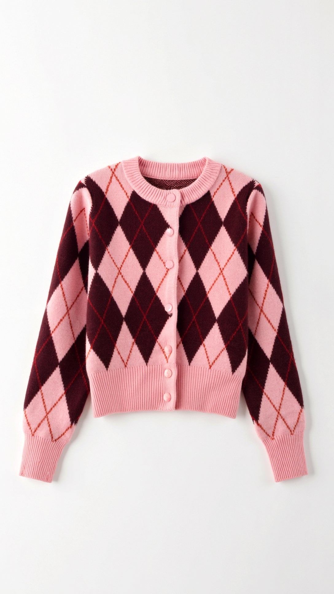 Melody Playful Argyle Cardigan 2