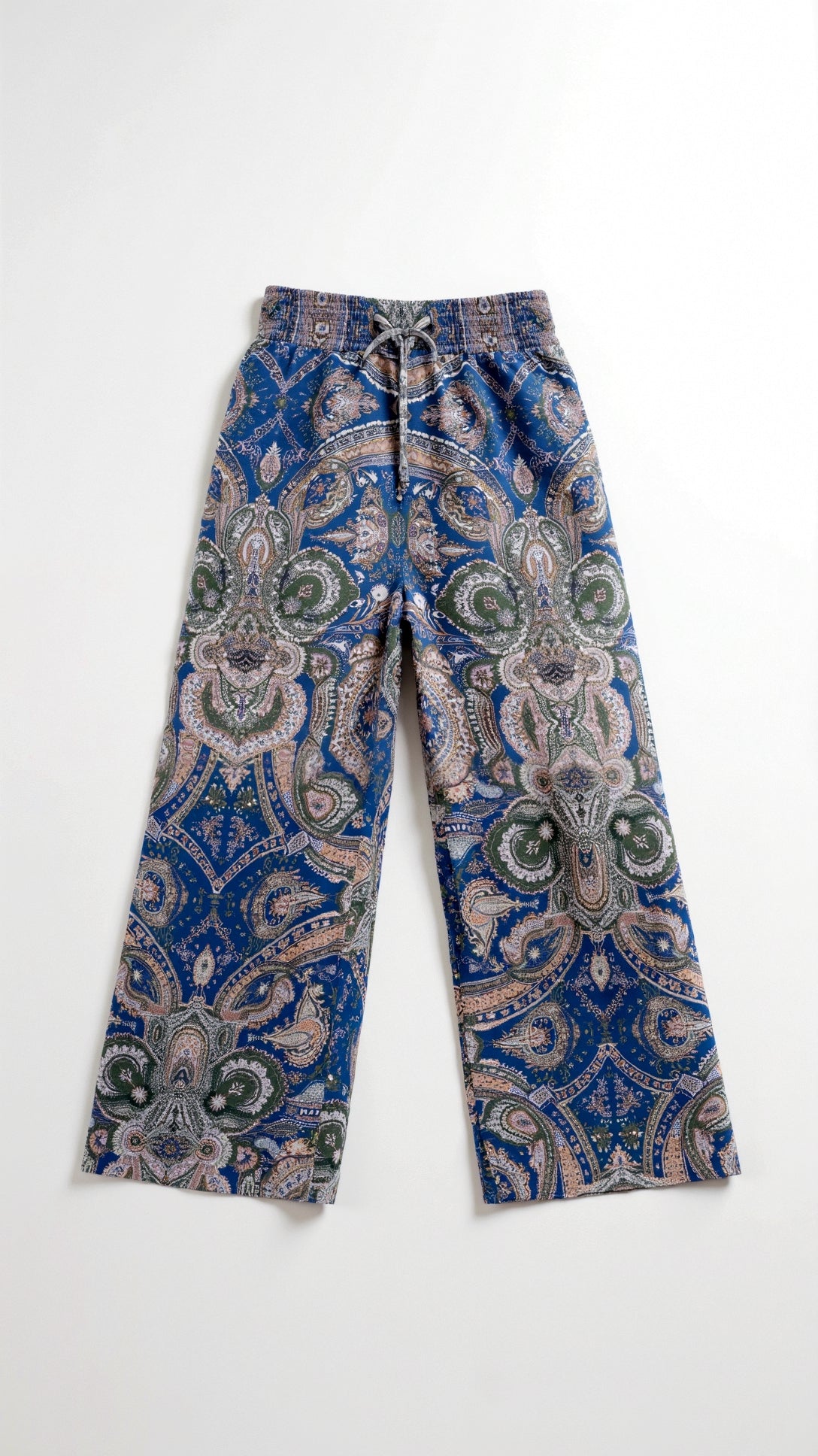 Pam Vibrant Paisley Wide-Leg Trousers 4