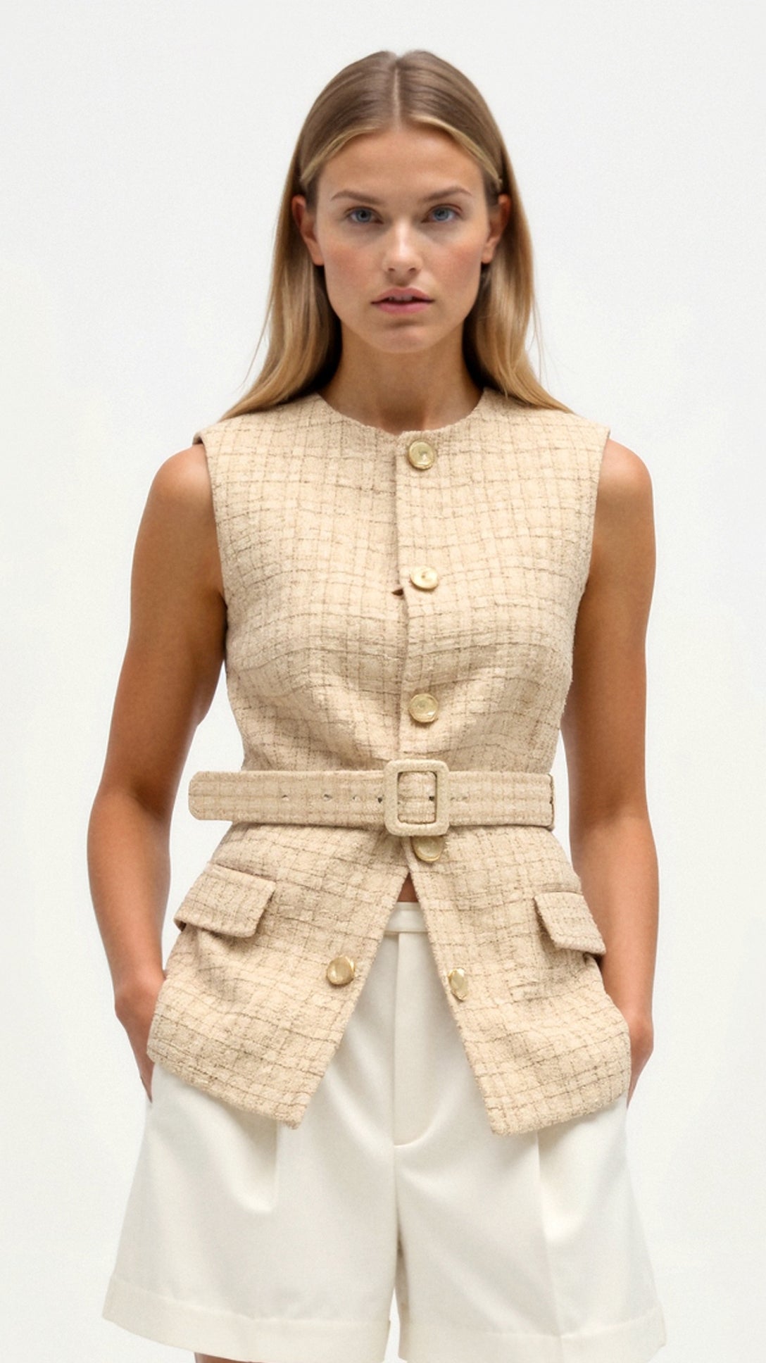 Quinn Tailored Utility Vest 0