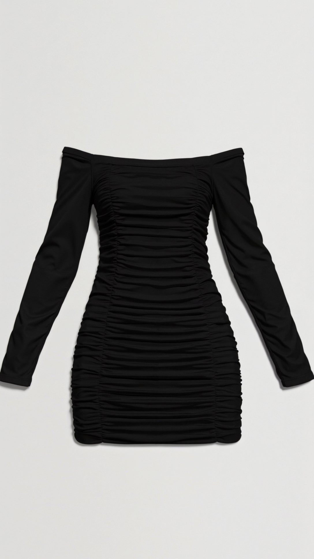 Samantha Off-Shoulder Black Cocktail Dress 5