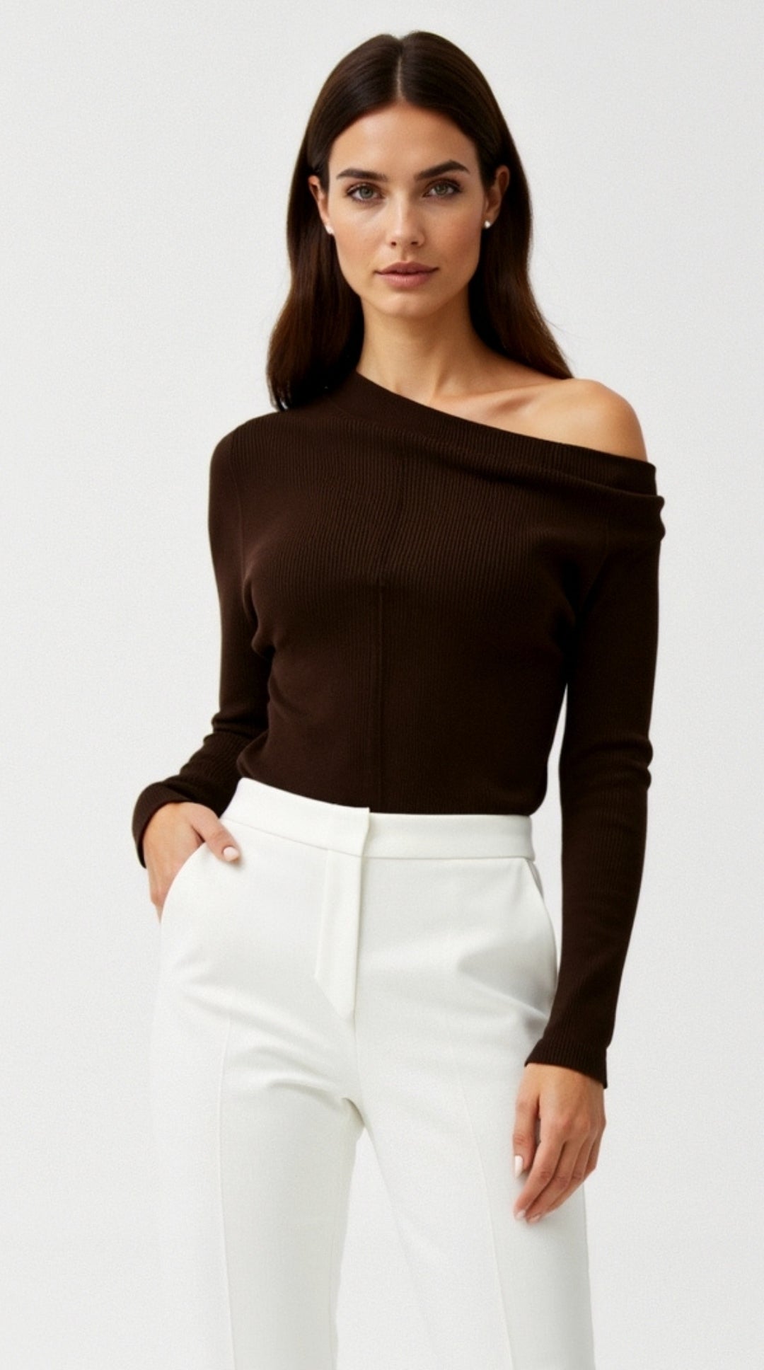 Shirley Asymmetric Knit Top 3