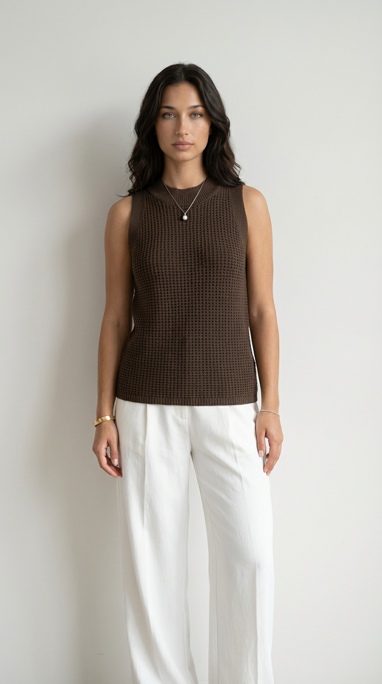 Sahara Knit Sleeveless Top