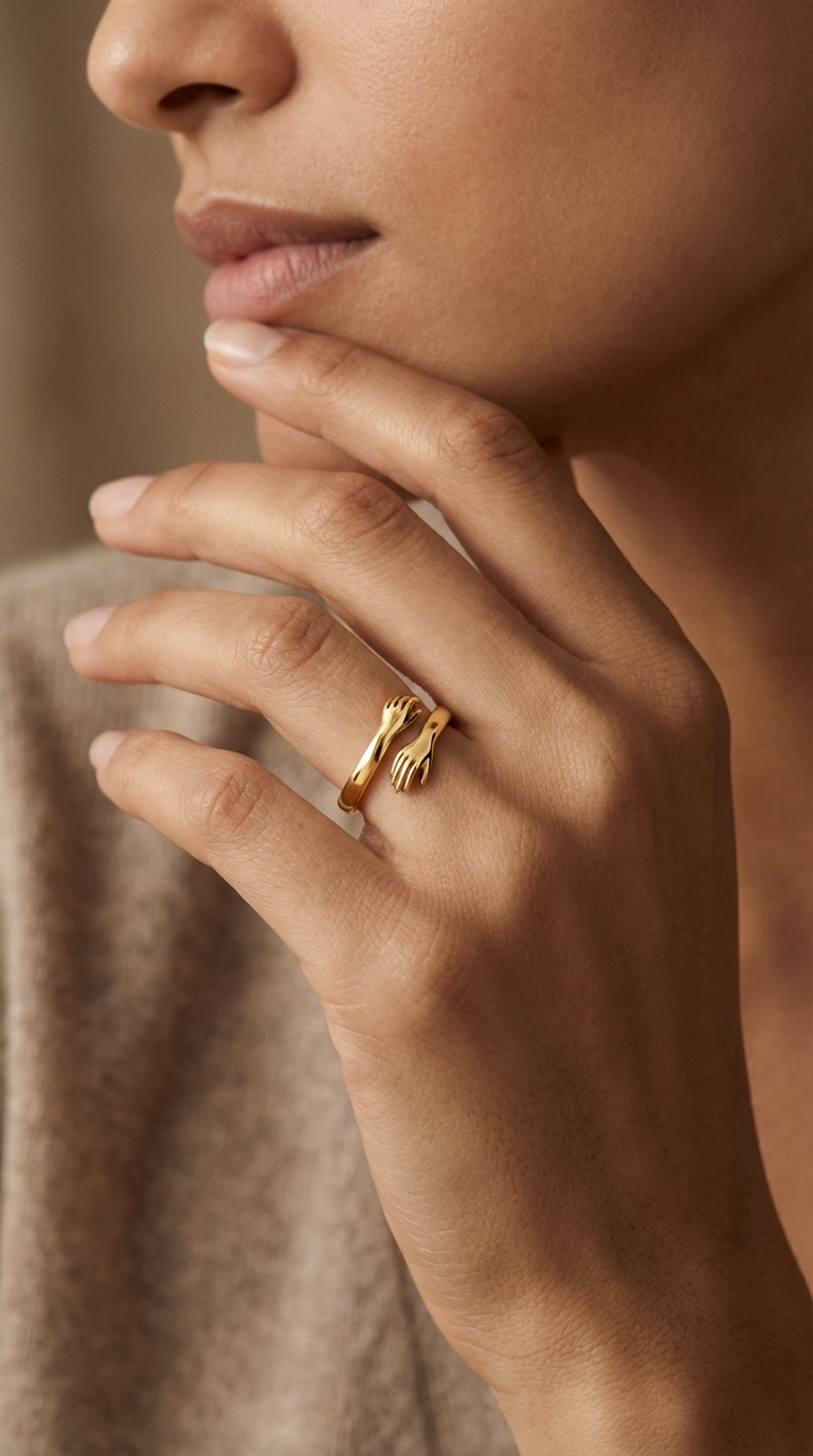 Amara Embrace Gold Ring