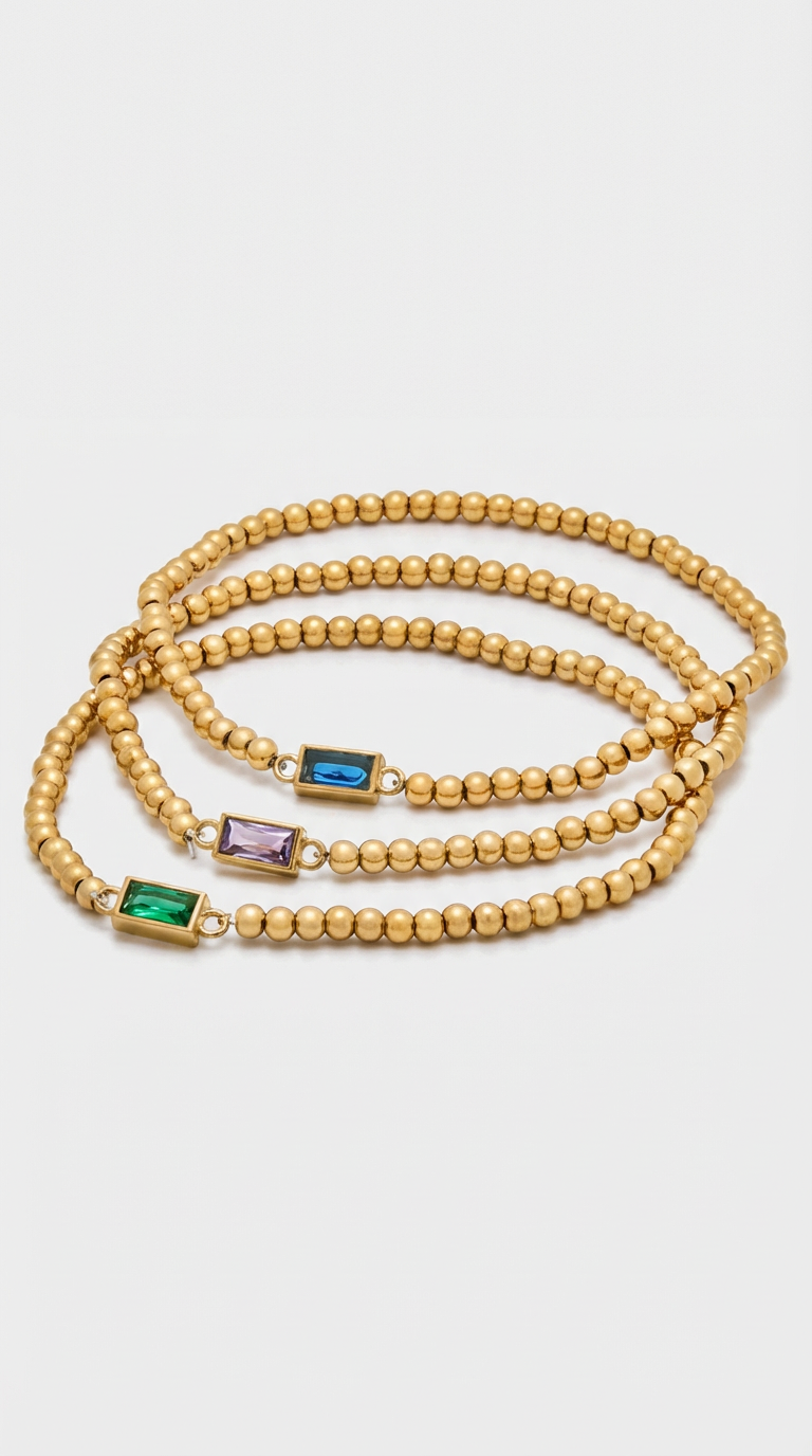 Celeste Birthstone Beaded Bracelet