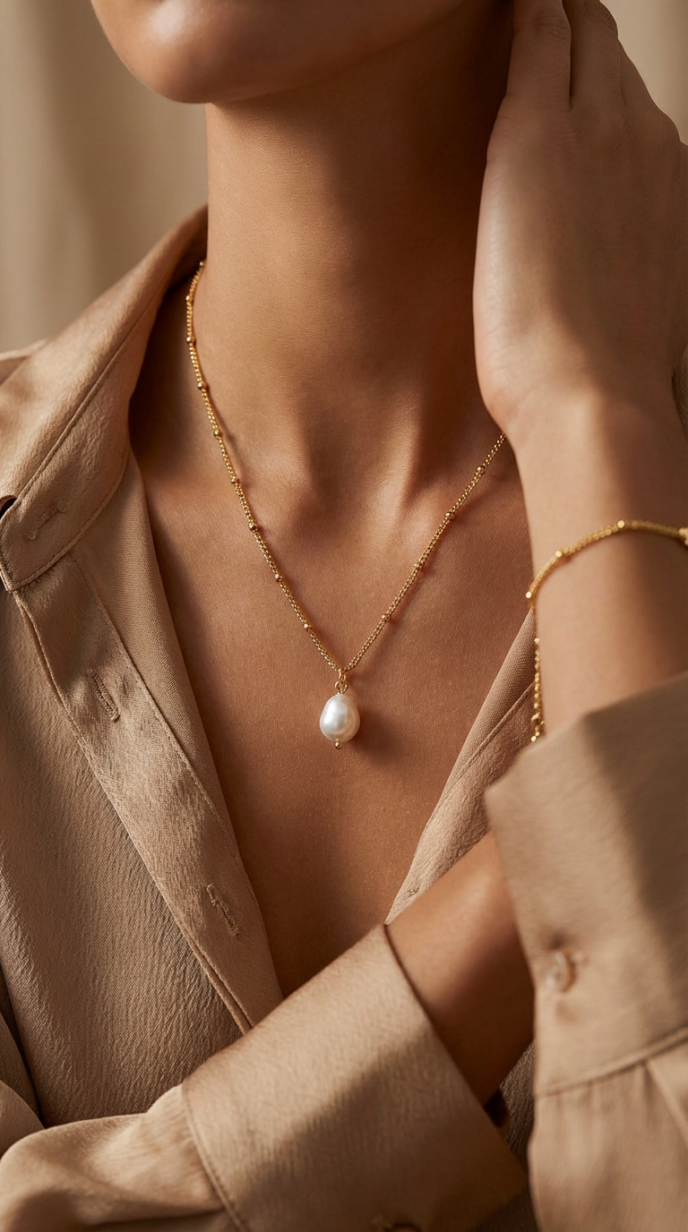 Liora Natural Stone Pendant Necklace