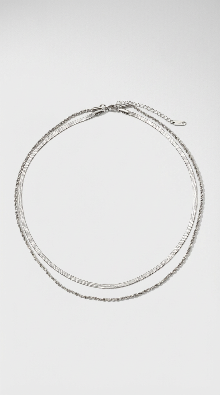 Ariana Layered Chain Necklace Set