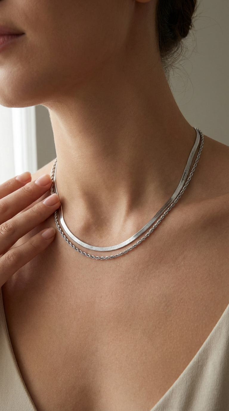 Ariana Layered Chain Necklace Set