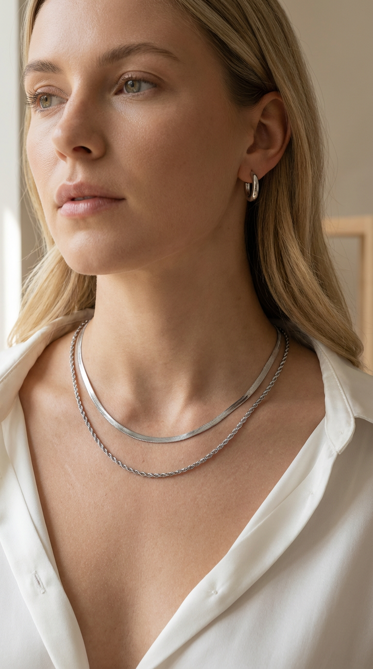 Ariana Layered Chain Necklace Set