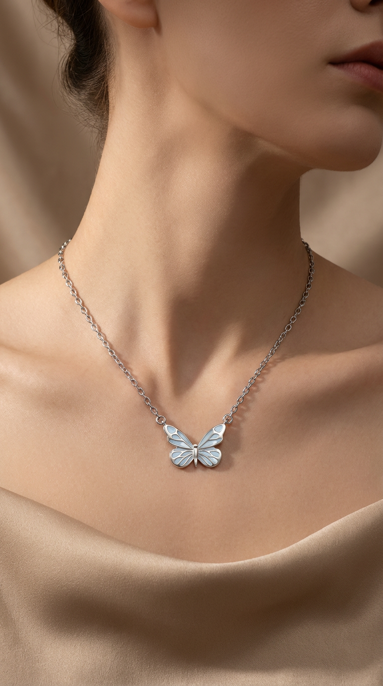 Marta Butterfly Pendant Necklace