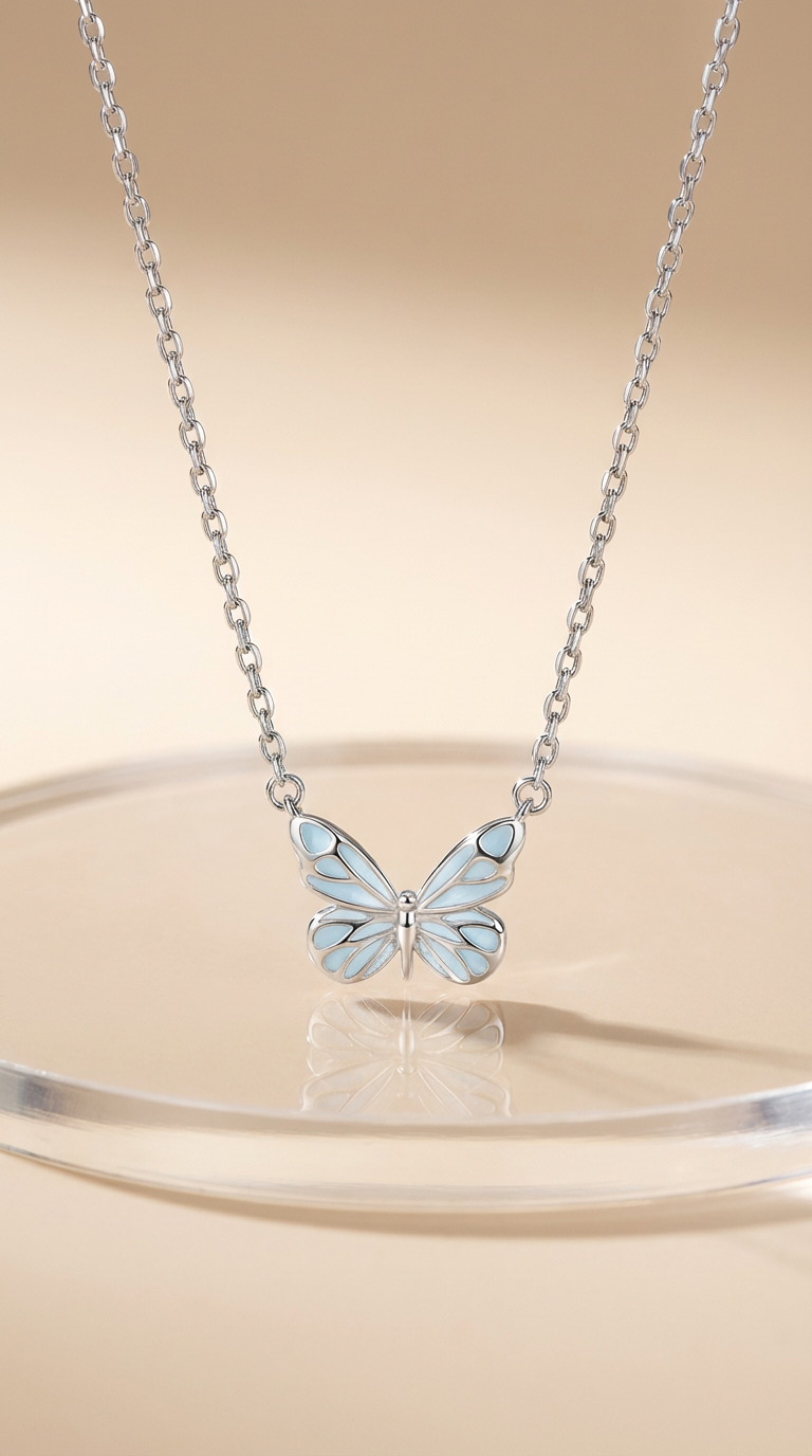 Marta Butterfly Pendant Necklace