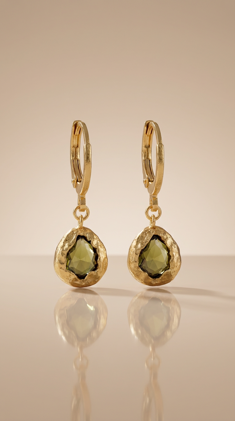Arden Natural Stone Drop Earrings